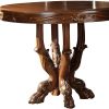 48" Brown Solid Wood Dining Table
