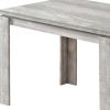 47" Gray Dining Table
