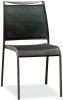 Set of Four Gray Aluminum Dining Side Chairs