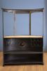 18" Yellow Solid Wood and Iron Kitchen Cart