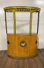 18" Yellow Solid Wood and Iron Kitchen Cart