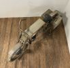 17" Tan Iron Rolling Kitchen Cart