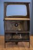 27" Black Solid Wood and Iron Rolling Kitchen Cart
