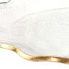 10" Clear And Gold Glass Platter