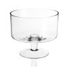 10" Clear Crystal Round Pedestal Trifle Bowl