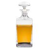 Clear Crystal Glass Squared Shape Stemless Decanter