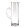 12" Clear Mouth Blown Lead Free Crystal Glass Pitcher