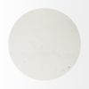48" White And Natural Rounded Marble Pedestal Base Dining Table