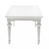 94" White Solid Wood Dining Table