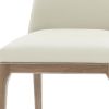 Set of Two Gray Walnut Dining Chairs