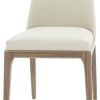 Set of Two Gray Walnut Dining Chairs