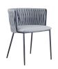 Light Gray Black Contemporary Dining Chair
