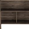 Dark Brown and Brown 41" Kitchen Island With Storage