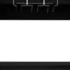 63" Black Wood Bar Cabinet With Two Drawers