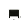 41" Ivory And Black Wood Kitchen Island With Storage