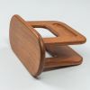 8" Brown Solid Wood Napkin Holder