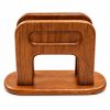8" Brown Solid Wood Napkin Holder