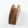 6" Brown Solid Wood Napkin Holder
