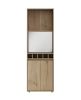 23" Oak Wood Bar Cabinet With Two Doors