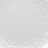 White Six Piece Round Pebbled Porcelain Service For Six Salad Plate Set