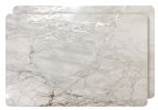 12" X 18" Silver And Gray Abstract Placemats