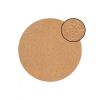 15" X 15" Gold Ivory And Gray Abstract Agglomerated cork Round Placemats