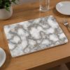 12" X 18" Gray And Gold Abstract Agglomerated cork Placemats