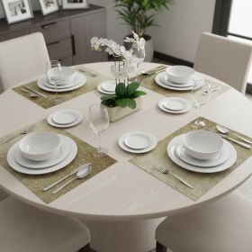 18" Set of Four Gold Vinyl Placemats