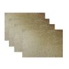 18" Set of Four Gold Vinyl Placemats