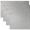 18" Set of Four Silver Vinyl Placemats