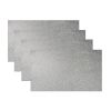 18" Set of Four Silver Vinyl Placemats