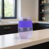 Purple Tritan Plastic Convex Curve Shape Stemless All Purpose Wine Glass