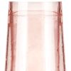 Set of Two Blush Plastic Angular Shape Stemless White Wine Glass