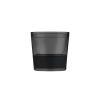 Set of Two Black Tritan Plastic Straight Shape Stemless Whiskey Glass