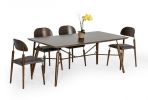 71" Brown Wood Dining Table