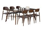 71" Brown Wood Dining Table