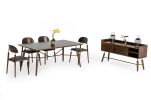71" Brown Wood Dining Table