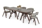 79" Brown Solid Wood Double Pedestal Base Dining Table
