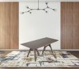 79" Brown Solid Wood Double Pedestal Base Dining Table
