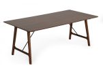 79" Brown Wood Dining Table