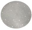 24" Gray And Black Stone And Iron Round Dining Table
