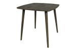 36" Brown Square Solid Wood And Metal Dining Table