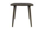 36" Brown Square Solid Wood And Metal Dining Table