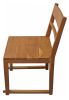 Set of Two Natural Ladder Back Dining Side Chairs