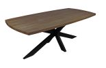 Nine Piece Gray and Black Solid Wood Dining Set with Eight Chairs