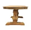 Nine Piece Natural Solid Wood Dining Set with Eight Chairs