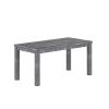 63" Gray Solid Wood Dining Table