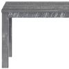 63" Gray Solid Wood Dining Table