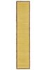 72" Yellow And Natural Cotton And Jute Table Runner