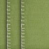 15" Set of Four Natural And Olive Green Embroidered Edge Cotton Square Placemats